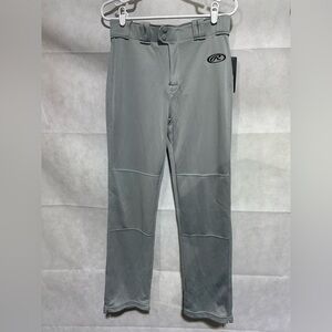 Rawlings Baseball Pants Youth XXL Gray Semi-Relaxed Fit Gel Grip Kid’s NEW